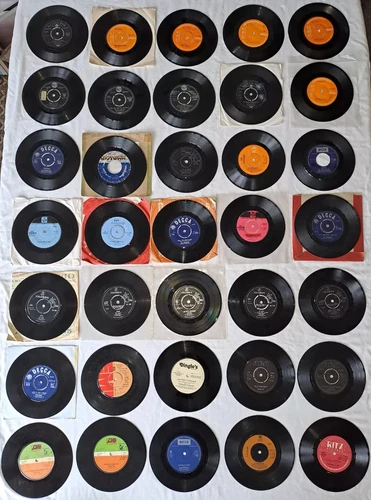 Vinyl Records Collection Job Lot of 7" Singles Elvis Presley x10, The Jackson 5