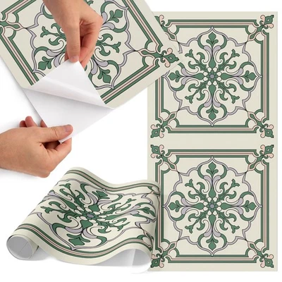 Schrank Bekleben Symmetrische Muster Dezente Farben Elegantes Design 75x150 - Bild 1 von 4