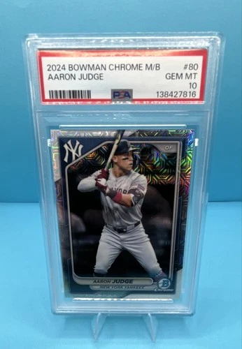 2024 Bowman Chrome - Aaron Judge #80 Mojo Refractor PSA 10