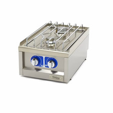 Gastro Kochfeld - 2 Brenner - Einzeleinheit - 60 cm Tief - Gas Herd Gaskocher