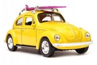 Welly Volkswagen KäFer Surf Gelb MaßStab 1:34 1:39 4,5 Zoll Diecast Auto In...