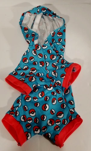 Build A Bear Pokemon Eevee ball plush toy hooded sleeper outfit pajamas vintage