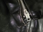 Vtg 60s 70s Montgomery Ward Black Leather Talon Serval Zip Biker Moto Jacket L — photo 6