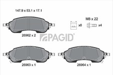 PAGID Bremsbelagsatz Scheibenbremse T3305N für VW AMAROK T1A T1B TDI 4motion 4