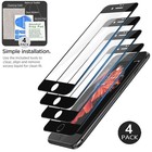 4 Pack Full Cover Screen Protector For Apple iPhone 6 6s Plus Tempered Glass
