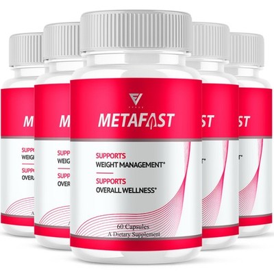 (5 Pack) MetaFast Weight Management, Meta Fast Supplement (300 Capsules)