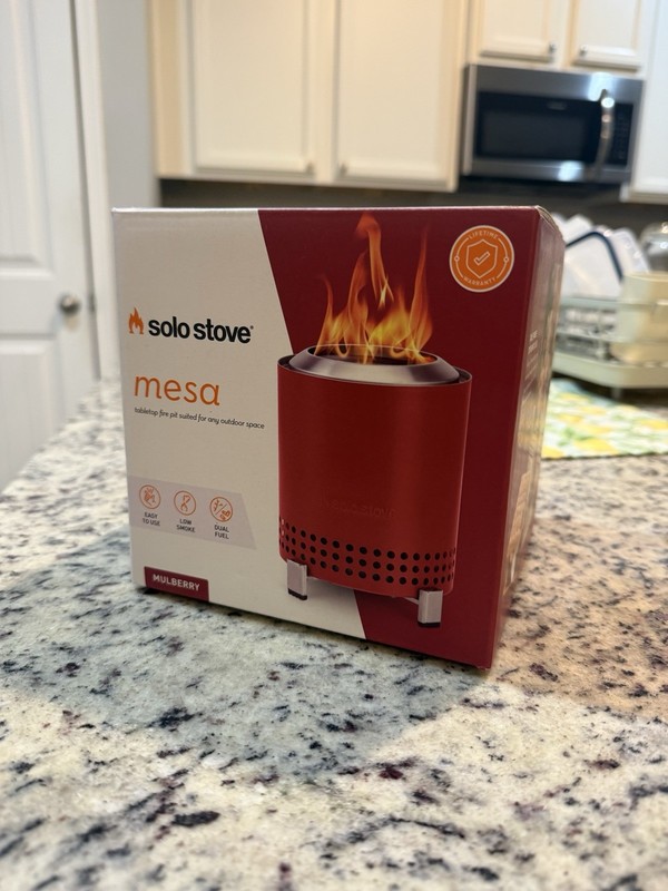 Solo Stove Mesa Tabletop Fire Pit – Mulberry – Brand New Sealed in Box