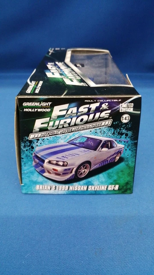 GREENLIGHT "Fast & Furious 2" 1999 NISsaN SKYLINE GT-R (SIlver W - Image 4 of 4
