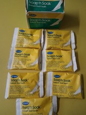 Dr. Scholls Soap 'n Soak Vintage 8 Pack Instant Footbath 7 Sealed Packets Left