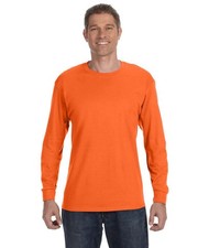 Gildan Heavy Cotton Men's Long Sleeve T Shirt Blank Plain Tee Basic 5400 S-3XL