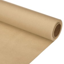 Wrapping Paper, 15"x400"(33') 80 GSM Craft Paper Roll Kraft Packing Paper Brown