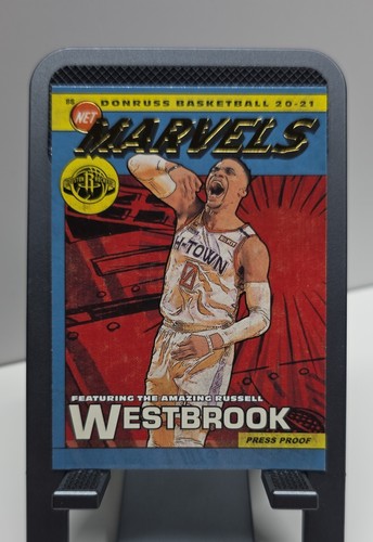 Russell Westbrook [Press Proof] #4 2020 Donruss Net Marvels card