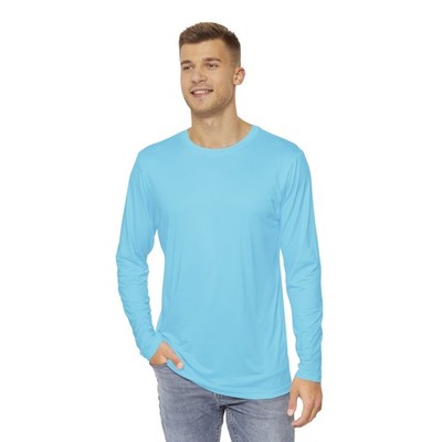 Sky Blue Men s Long Sleeve Shirt | Comfortable Casual Wear, Gift for Him