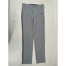 Nike Dri-FIT Swingman Youth XL Baseball Pants Grey Blue Stripe Reinforced Knee
