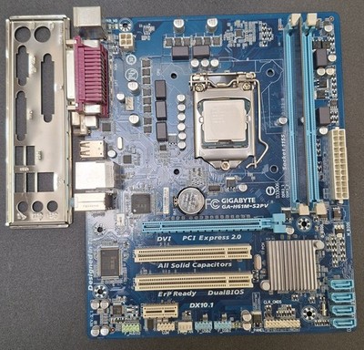 Mainboard GIGABYTE GA-H61M-S2PV Sockel 1155 + Intel Pentium G2020 + 4GB DDR3 RAM