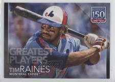 2019 Update 150 Years of Professional Baseball Black 57/299 Tim Raines HOF 18gt