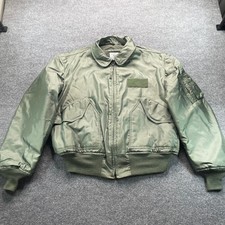 Military Flight Bomber Jacket Men's XL Green CWU-45/P SPM1C1-10-D-1012 Aramid