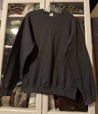 Port  Company Core Fleece Men's Crew Neck Pullover Sweatshirt Dark Gray M