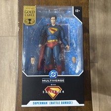 Mcfarlane 7 Inch Gold Label 2025 Movie DC Multiverse SUPERMAN Battle Damage