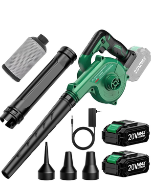 #ad 4 in 1 Cordless Leaf Blower Vacuum Combo 150MPH 2 Batteries Lawn Care NEW $49.99