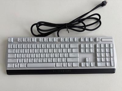 Alienware Low-Profile RGB Gaming Keyboard AW510K WHITE GREAT