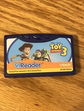 Toy Story Disney Pixar 3 Vtech V Reader Game Cartridge ONLY 2010 Woody Buzz