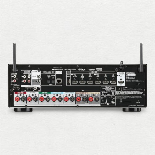 Denon AVR-X1800H 7.2 Channel AV Receiver 80W 8K AVRX1800H Ultra HD Black - Picture 7 of 8