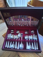Arthur Price Cutlery Canteen In Rattail Pattern 8 Place Setting Stainless Steel