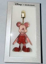 NEW - Baublebar X Disney Mickey Mouse Bag Charm - Pink Red