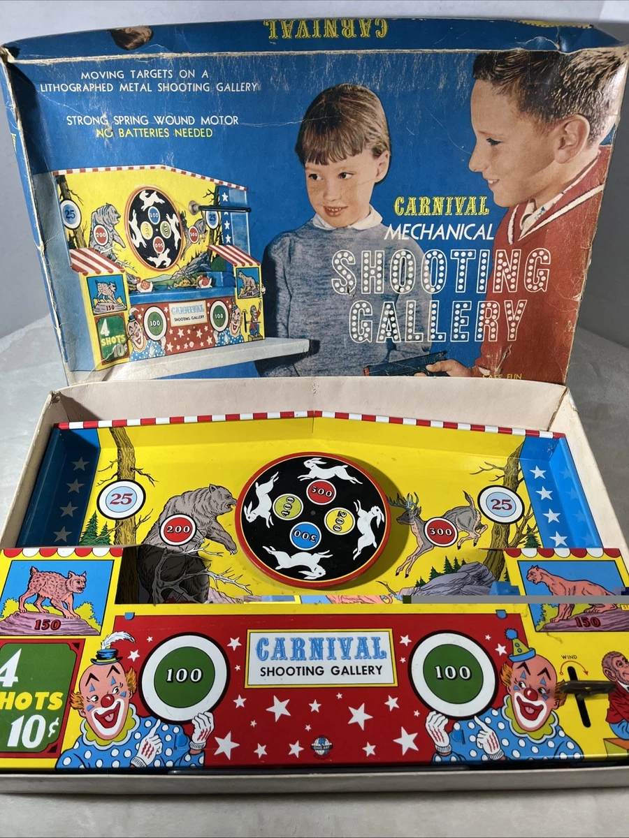 Ancien Jeu De Tir Mystery Shooting Gallery – Train Et Cibles En Tôle, France
