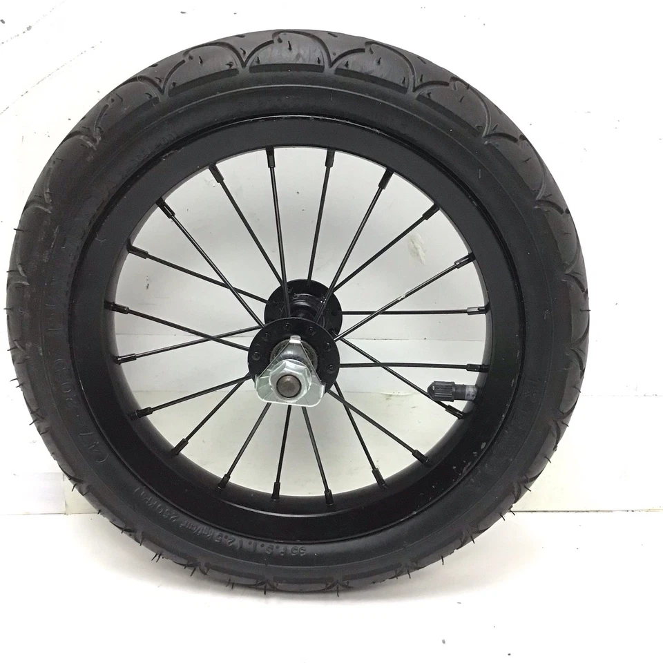 Cochecito para correr Schwinn de 12" rueda delantera negro con neumático Jogger de 1,75" #J5 Foto 3 de 3