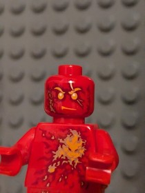 LEGO Ninjago Kai Minifigure Rise of the Snakes Fire Ninja 9591 W/ Extra Figs!