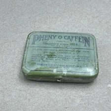 Ant. Pheny O-Caffein Patent Medicine Tin Formulated in 1888 Cures What Ails You!