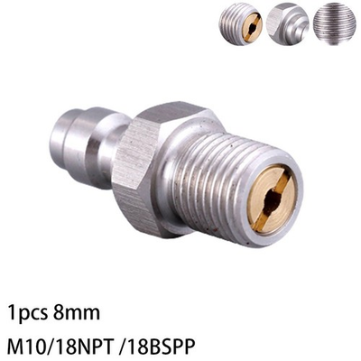 #ad #ad Stainless Steel Male Connector 8MM Threaded Valve for High Pressure Use AU $12.63