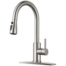 Stainless Steel Kitchen Faucet with Pull Down Sprayer