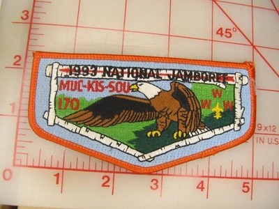 OA Lodge 170 MUC-KIS-SOU 1993 Jamboree collectible flap patch (oI)