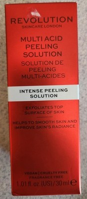 NIB Revolution Multi Acid Peeling Solution Exfoliates Top Layer Of Skin 1.01floz