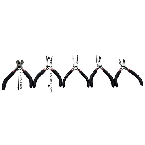 5Pcs Jewelers Pliers Tools Set Plier Kit for Jewelry Making Supplies, Wire Wrap