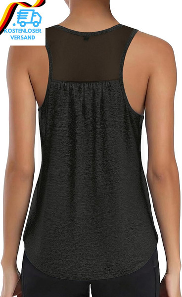Damen Sport Tank Top Fitness Gym Locker Running Yoga Oberteil Sommer Baumwolle W-image
