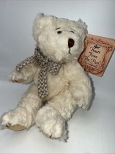 Vintage Russ Berrie Bear From the Past *Byron* Jointed Stuffed Animal Bow Tie