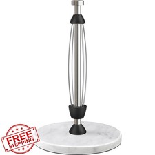 Marble Paper Towel Holder Countertop Stainless Steel Freestanding Rack