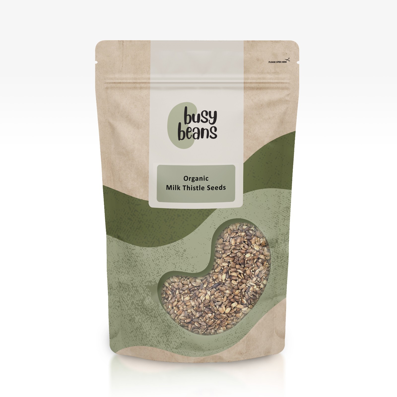 Organic Milk Thistle Seeds - Certified Organic - by Busy Beans Organic (1kg)