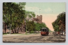 Postcard Rochester New York East Main Street Trolley Car ~ 1913