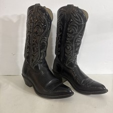 1990s vintage made in USA black Cowboy Boots