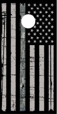 Digital Military Distressed Flag Cornhole Wrap Bags Skin Decal Sticker