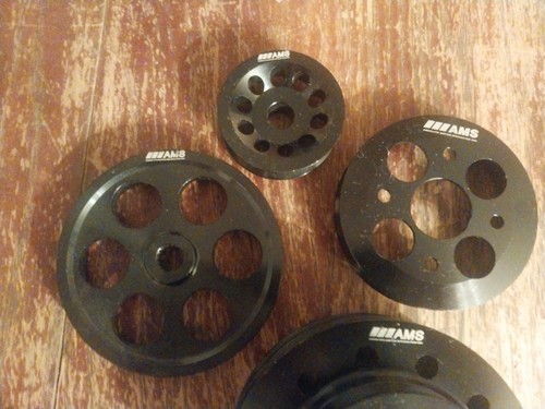 1990-1993 Nissan 300zx VG30DETTTwin Turbo AMS Crank Pulley Set w/ Nissan Belts - Picture 3 of 4