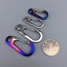 EDC Titanium Alloy Car Keychain Carabiner Key Chain Hanging Buckle Ring Portable