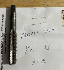 MORSE STRAIGHT FLUTE HAND TAP 1/2-13NC 4FL Used