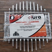 Aura Stainless regulator charcoal Grate for large 18" Kamado grills mod aop-regg