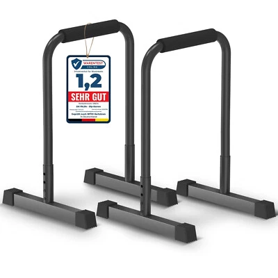 DH FitLife Dip Bars Verstellbar 80-90cm Calisthenics Stabil Indoor/Outdoor